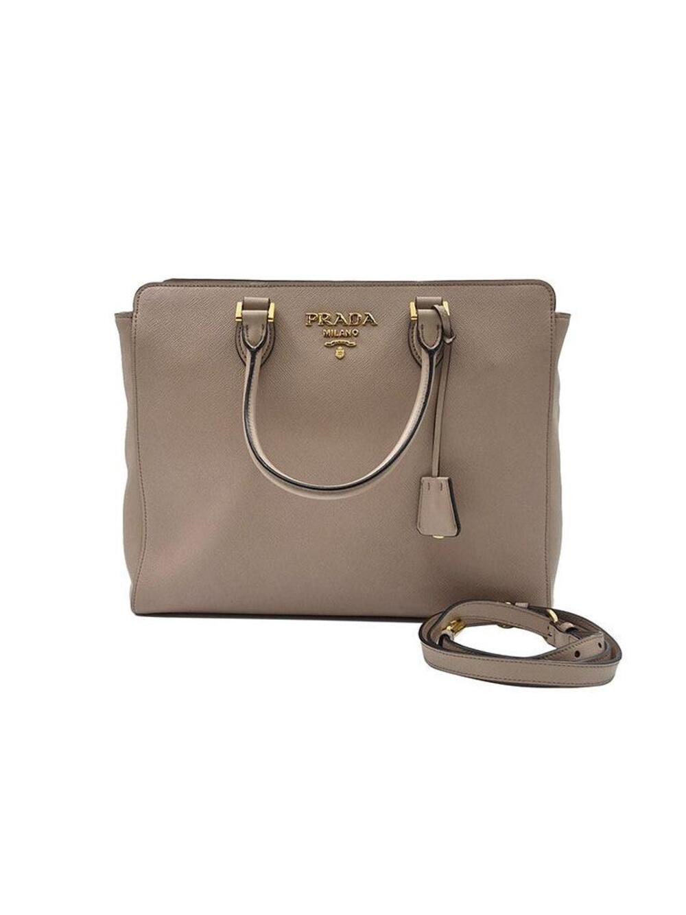 Prada Saffiano Tote And Shoulder Bag #352622F72B